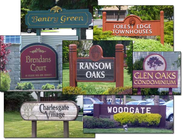 Signs of the communities in Ransom Oaks